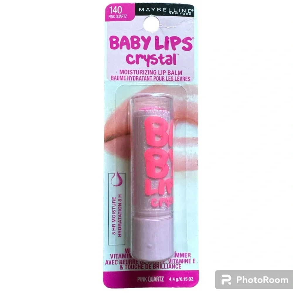 NWT- Maybelline Baby Lips Crystal Moisturizing Lip Balm- #140 Pink Quartz